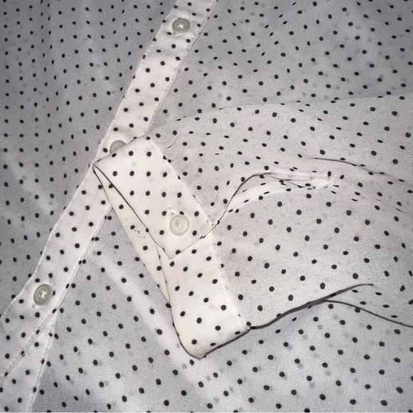 Forever 21 plus polka dot button up tunic - Picture 3 of 4